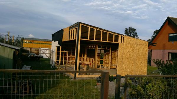 Cubierta exterior en OSB