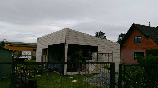 Cubierta exterior en Siding Fibrocemento