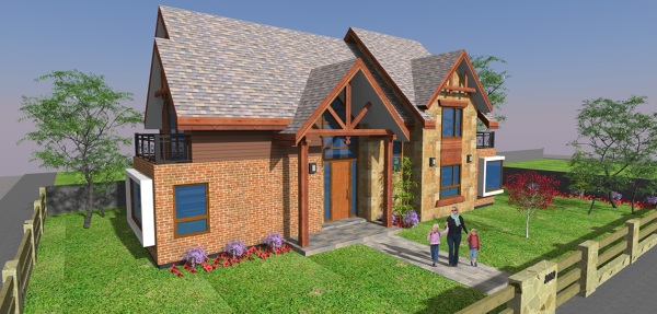 Diseño casa 225m2 fundo el venado