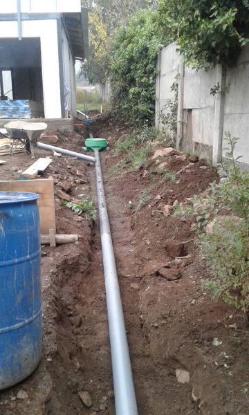 empalmes entre cámaras de inspección