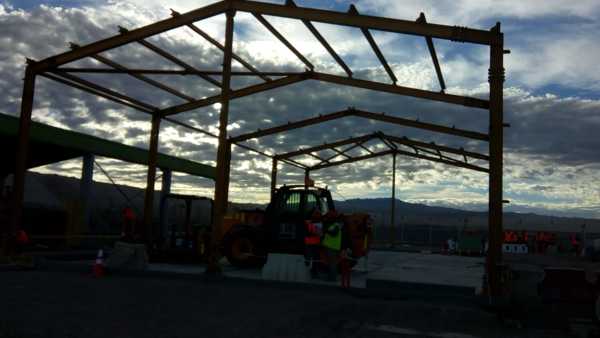 Montaje Estructura Galpón- Minera Spence