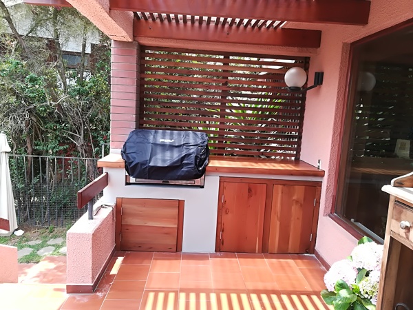 Mueble y maderas para asaderas y parrillas en obra