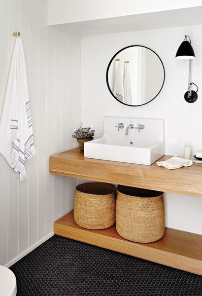 Baño remodelado con obra seca