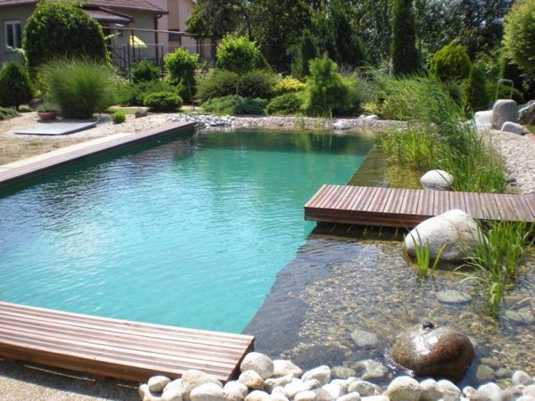 piscina natural en entorno ecológico 