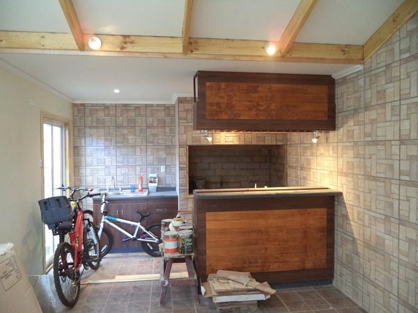 Quincho área de bar y fogón, Rómulo Correa