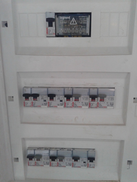 Tablero eléctrico computación 