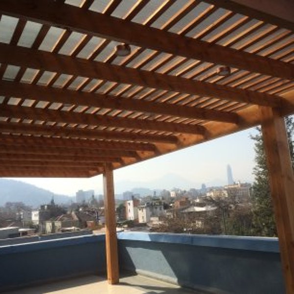 terraza con policarbonato