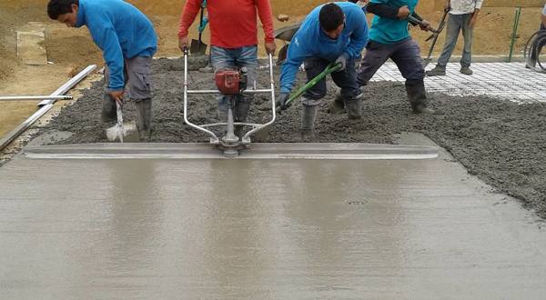 Vaciado de hormigón para radier