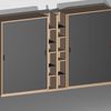 3D Closet puertas correderas y estantes