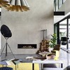 chimenea de microcemento