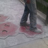 Estampado del hormigón fresco