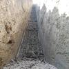 Excavación de drenaje para escurrimiento de aguas