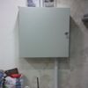 Montaje de caja empalme (recién montada en muro)