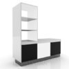 Muebles con repisa y cajones