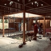 Patio central en construccion
