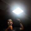 Plafón LED del comedor funcionando