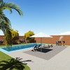 vista de la piscina