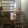 Vista frontal de escalera