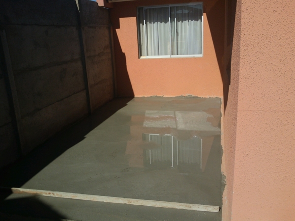 ¿qué tipo de pintura o terminación se hizo en este radier?